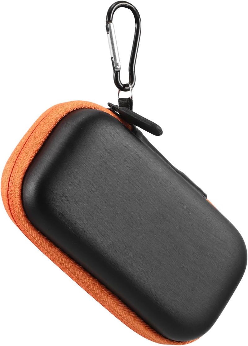 PRETYZOOM Portable External Hard Drive Case Eva Hard Shell Shockproof Storage Box for SSD Orange Zipper Travel Organizer Bag Cable Compartment for Electronics - Image 1
