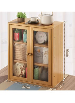 NKX Chinese Style Dining Side Cabinet Tea Rack  with Door  - Image 1