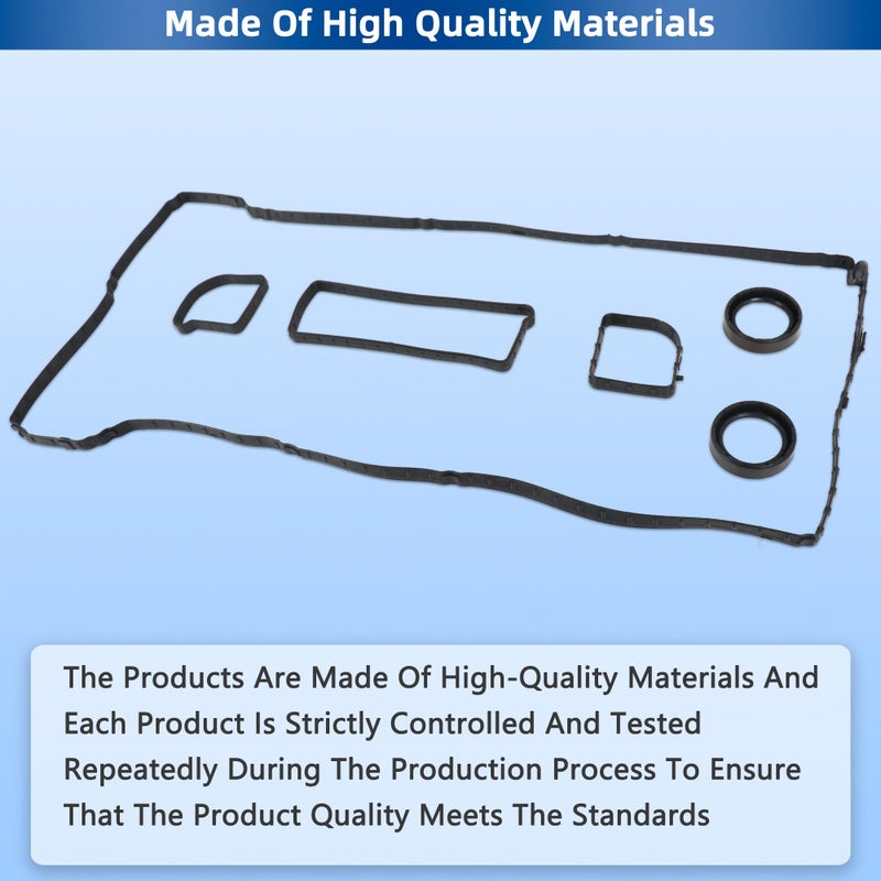 RICHWEI VS50877R Engine Valve Cover Gasket Set for Ford Focus, EcoSport, 2012 2013 2014 2015 2016 2017 2018 2019 2020 2021 2022, 2.0L - Image 5
