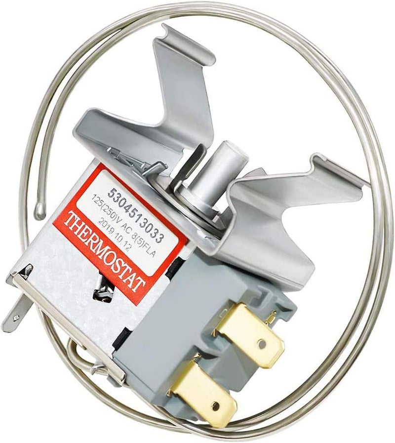 Romalon 5304513033 Refrigerator Temperature Control Thermostat by Fit for Frigi-daire Replaces 297216037 5304503436 216715200 297216033 - Image 1