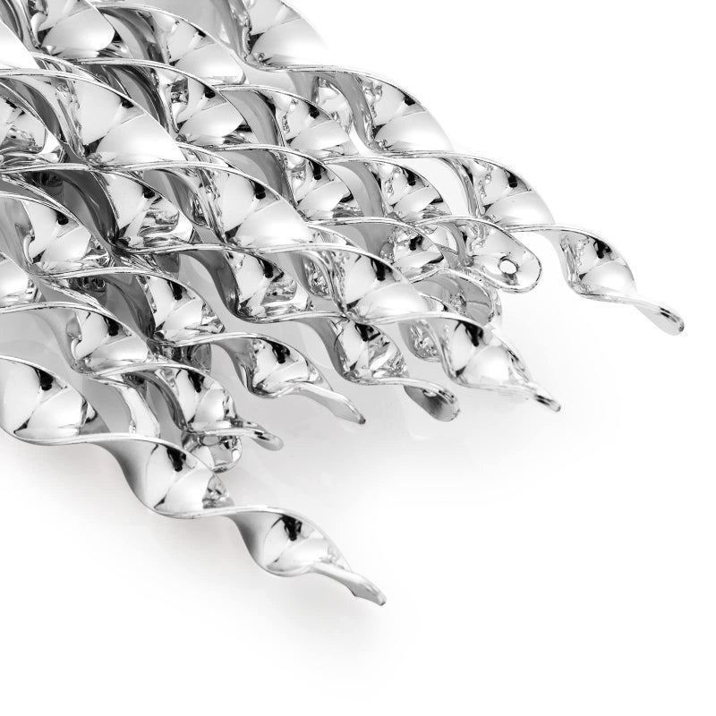 OFFO 15 Pack Bird Reflectors for Outside,Weather-Resistant Reflective Rods with Spiraling Light Flashes to Keep Pigeon and Woodpecker Away from Trees, Porch, Balcony, Silver - Image 1
