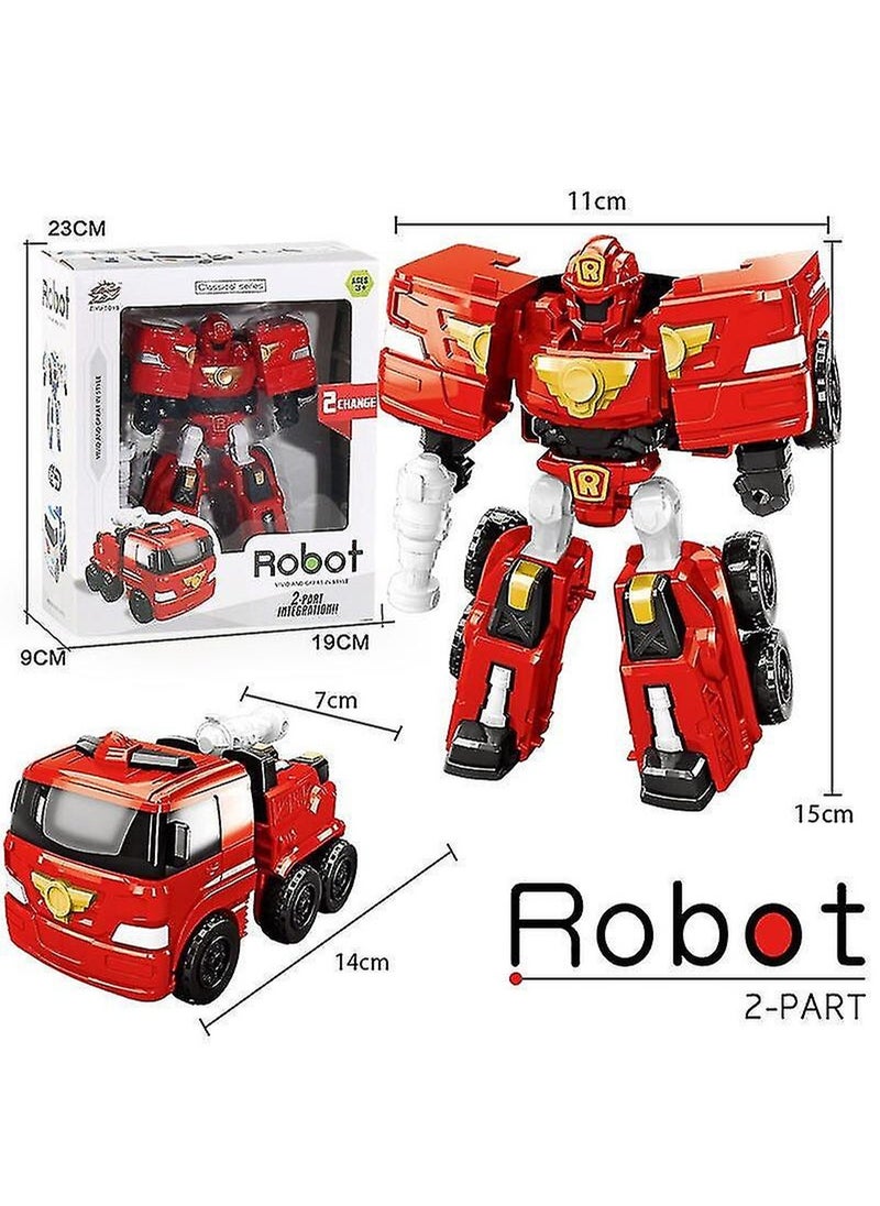 Generic - Action Figure Korea Cartoon Tobot Transformation Robot Toys Popular Anime Red - Image 1