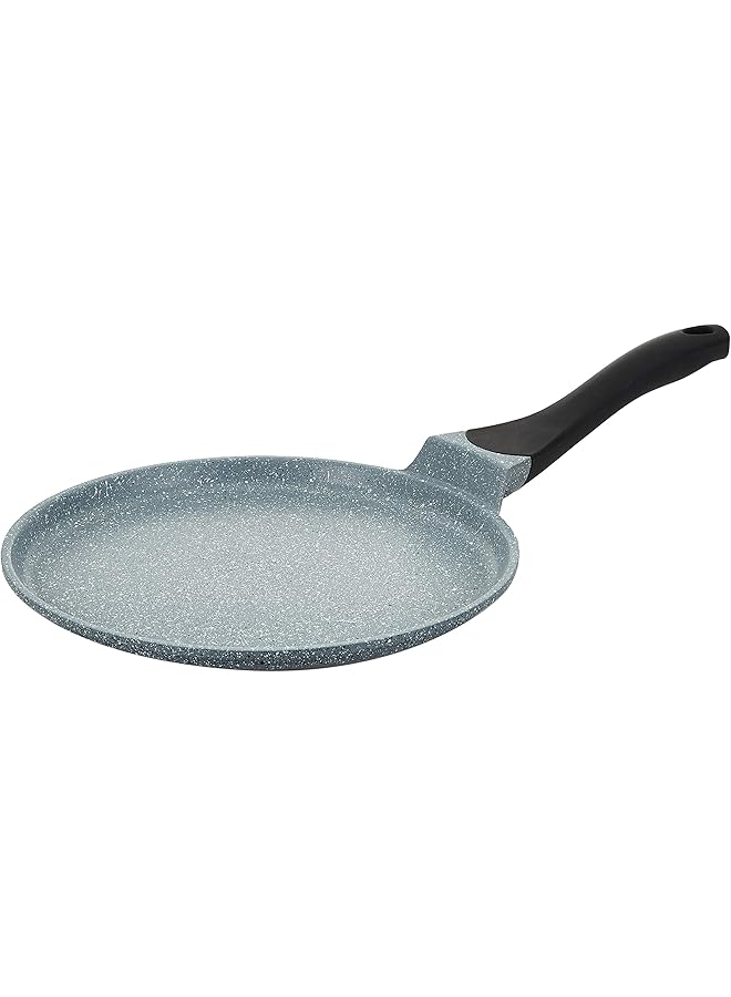 برستيج مقلاة من الألومنيوم المصبوب المرقط، ٣٢ سم | طلاء مانع للالتصاق يدوم طويلًا | مقبض باكليت مانع للانزلاق | قاعدة ألومنيوم تعمل بالحث | متوافقة مع الحث Pr15855 رمادي - Image 1