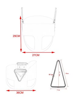 JSAITOYS Modern Patio Kids High Back Full Bucket Plastic Swing Seat  - Image 3