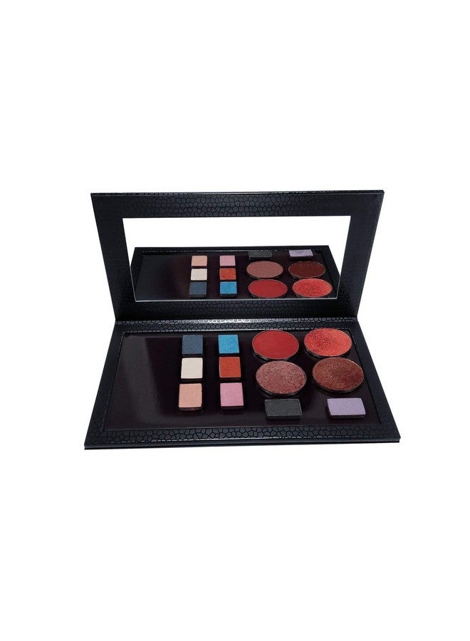 ألون لوحة ألوان ظلال العيون الفارغة المغناطيسية من ألون مع مرآة مقاومة للكسر لظلال العيون وأحمر الشفاه وأحمر الخدود والبودرة (أسود) - Image 5