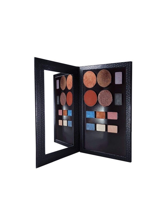ألون لوحة ألوان ظلال العيون الفارغة المغناطيسية من ألون مع مرآة مقاومة للكسر لظلال العيون وأحمر الشفاه وأحمر الخدود والبودرة (أسود) - Image 4