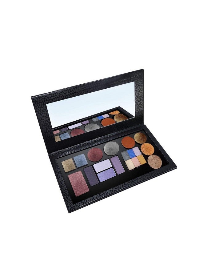 ألون لوحة ألوان ظلال العيون الفارغة المغناطيسية من ألون مع مرآة مقاومة للكسر لظلال العيون وأحمر الشفاه وأحمر الخدود والبودرة (أسود) - Image 3