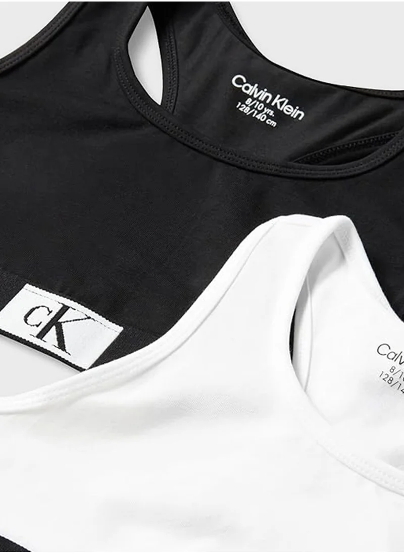 CALVIN KLEIN Kids 2 Pack Assorted Bralette