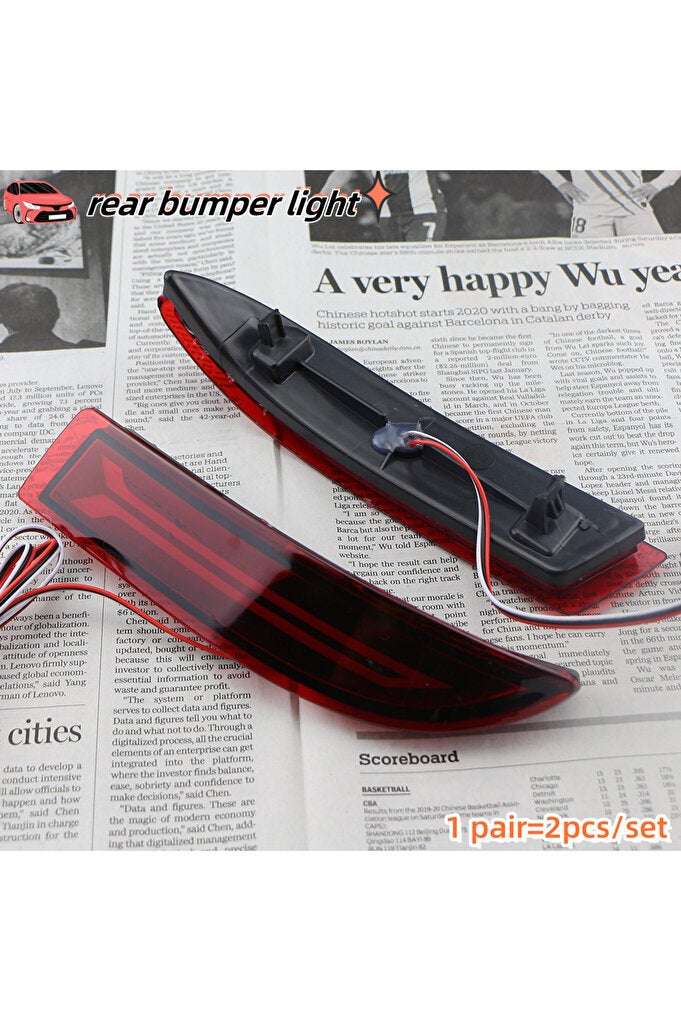 rayihni 2PCS For Toyota Avanza 2015 2016 2017 2-in-1 Functions 12V Car LED Rear Fog Lamp Bumper Light Aut... - Image 4