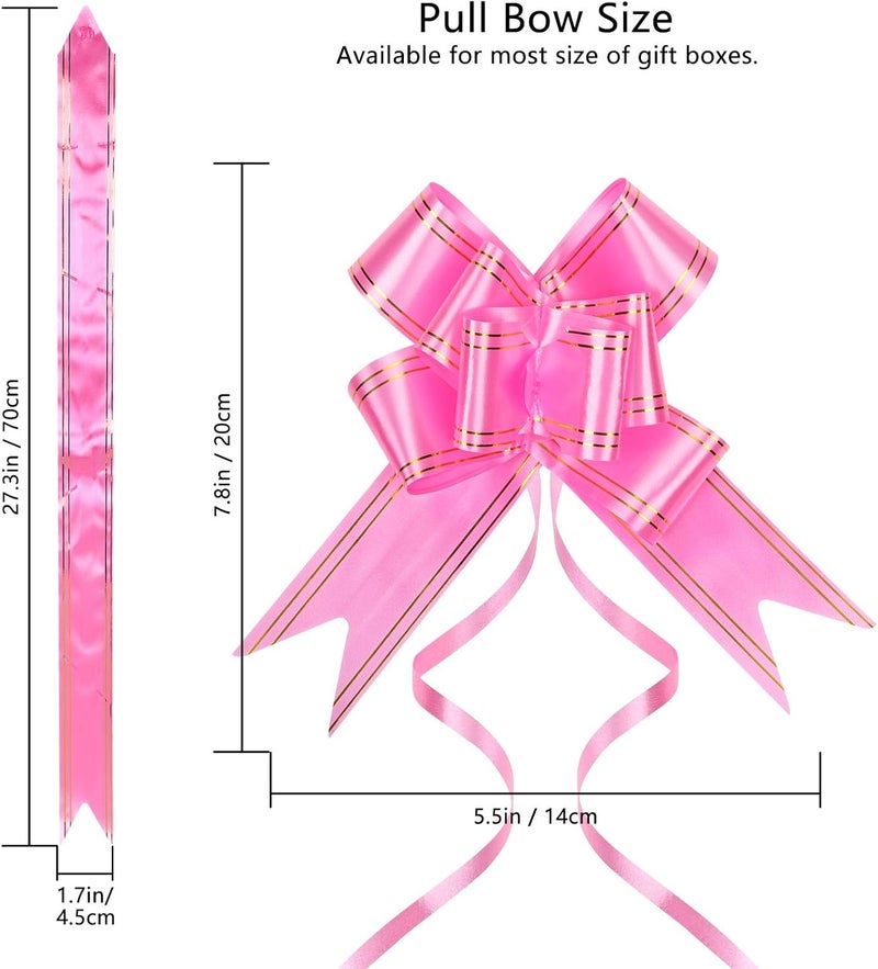Pull Bows For Gift Wrapping Gift Bows Ribbons And Bows For Gift Wrapping，80 Pcs 5.5 Inch Bows For Gift Baskets Christmas Wedding Gift Wrap Birthday Present Large Gift Bows For Gift Wrapping - Image 2