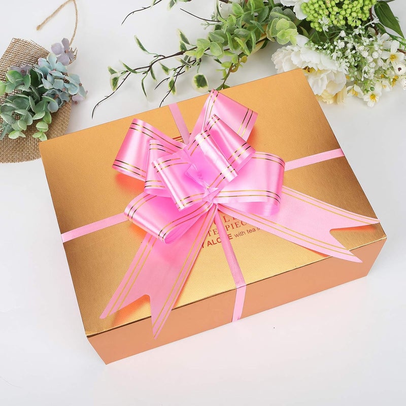 Pull Bows For Gift Wrapping Gift Bows Ribbons And Bows For Gift Wrapping，80 Pcs 5.5 Inch Bows For Gift Baskets Christmas Wedding Gift Wrap Birthday Present Large Gift Bows For Gift Wrapping - Image 4