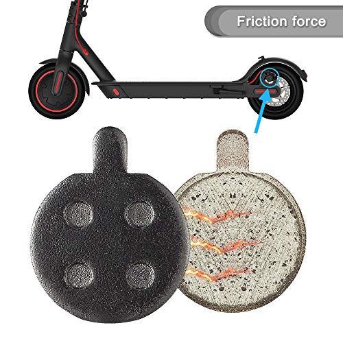 TOMALL Brake Disc with 2 Pcs Brake Pad Compatible with Xiaomi M365 Pro Electric Scooter Brake Rotors Disc Brake Disc Brake Lining Pads - Image 5