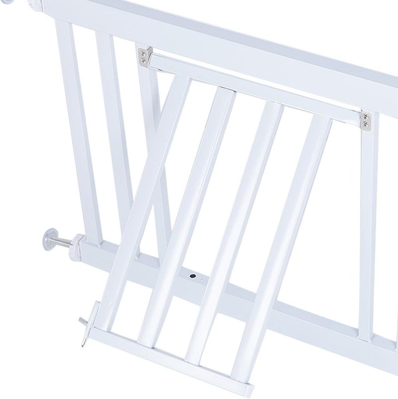 Short Dog Gate Expandable, Low Pet Gate for Small Dogs, Pressure Mount Indoor Step Over Pet Barrier with Adjustable Width, Easy Installation No Drilling Needed for Doorways Stairca (L) - Image 5