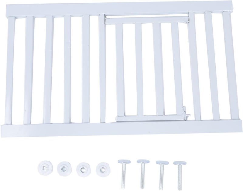 Short Dog Gate Expandable, Low Pet Gate for Small Dogs, Pressure Mount Indoor Step Over Pet Barrier with Adjustable Width, Easy Installation No Drilling Needed for Doorways Stairca (L) - Image 1