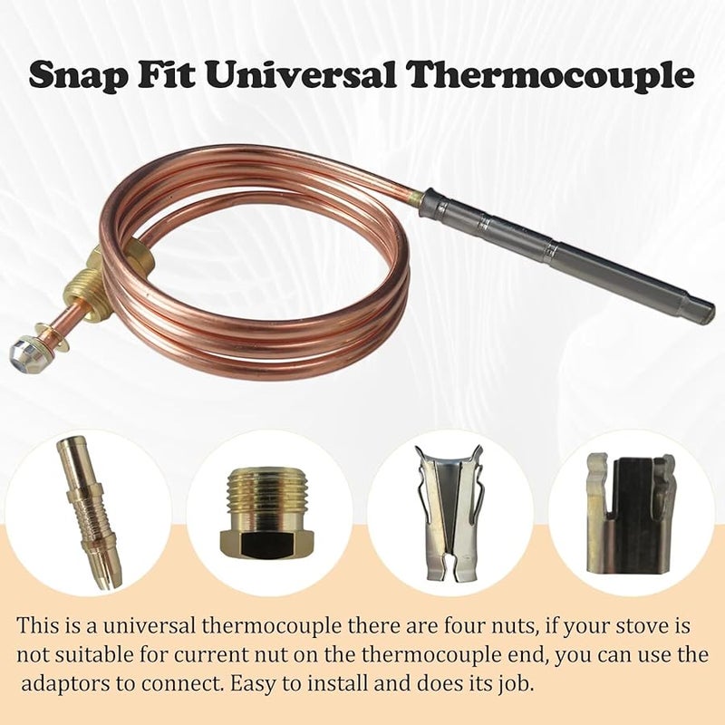 Universal Snap Fit Thermocouple Adapter Compatible with Robertshaw 1980 024 - Image 4