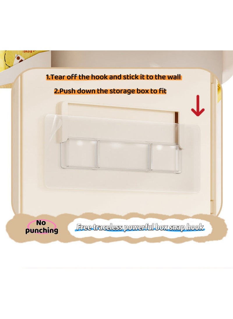 Multi-functional desktop Hole-hole board storage box,Hook Drawer Type Hole Board Small Card Stand Display Desktop Storage Box ,Desk Stationery Organization Bathroom storage Cosmetics storage hallway storage - Image 5