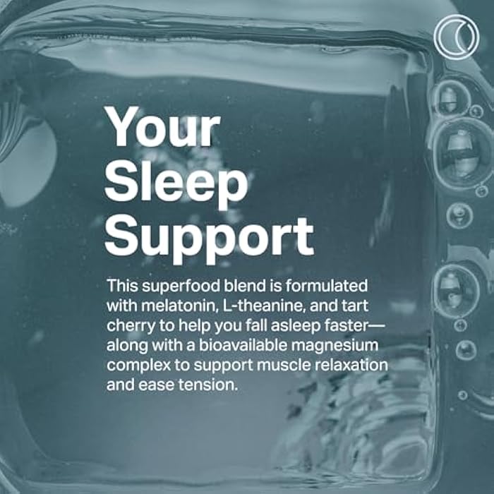 Proper, The Blues Sleep Aid – Nutrient-Dense Superfood Powder with + Melatonin, Magnesium, L-Theanine, GABA, Valerian Root & Tart Cherry – Calm Supplement for Nighttime Relaxation & Sleeping - Image 3