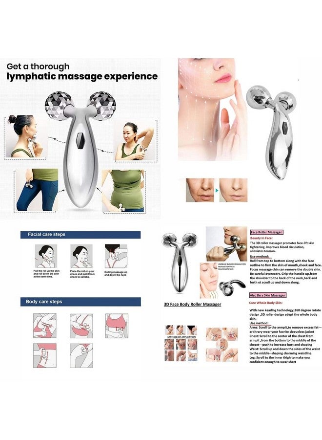 ANSHU Ice Roller for Face & Eye Puffiness, Cool Facial Ice Rollers for Face With 3D Manual Roller Face-lift Wrinkle Remover Relaxation Buy 2 Get/1 Free - Image 4