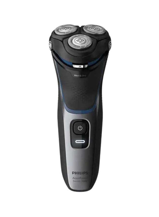 Philips Shaver Series 3000 AquaTouch Wet Or Dry Electric Shaver S3122/50, 2 Years Warranty Black/Grey - Image 1