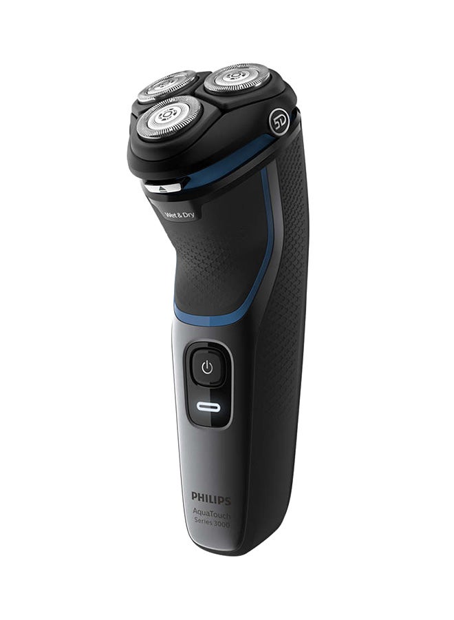 Philips Shaver Series 3000 AquaTouch Wet Or Dry Electric Shaver S3122/50, 2 Years Warranty Black/Grey - Image 2