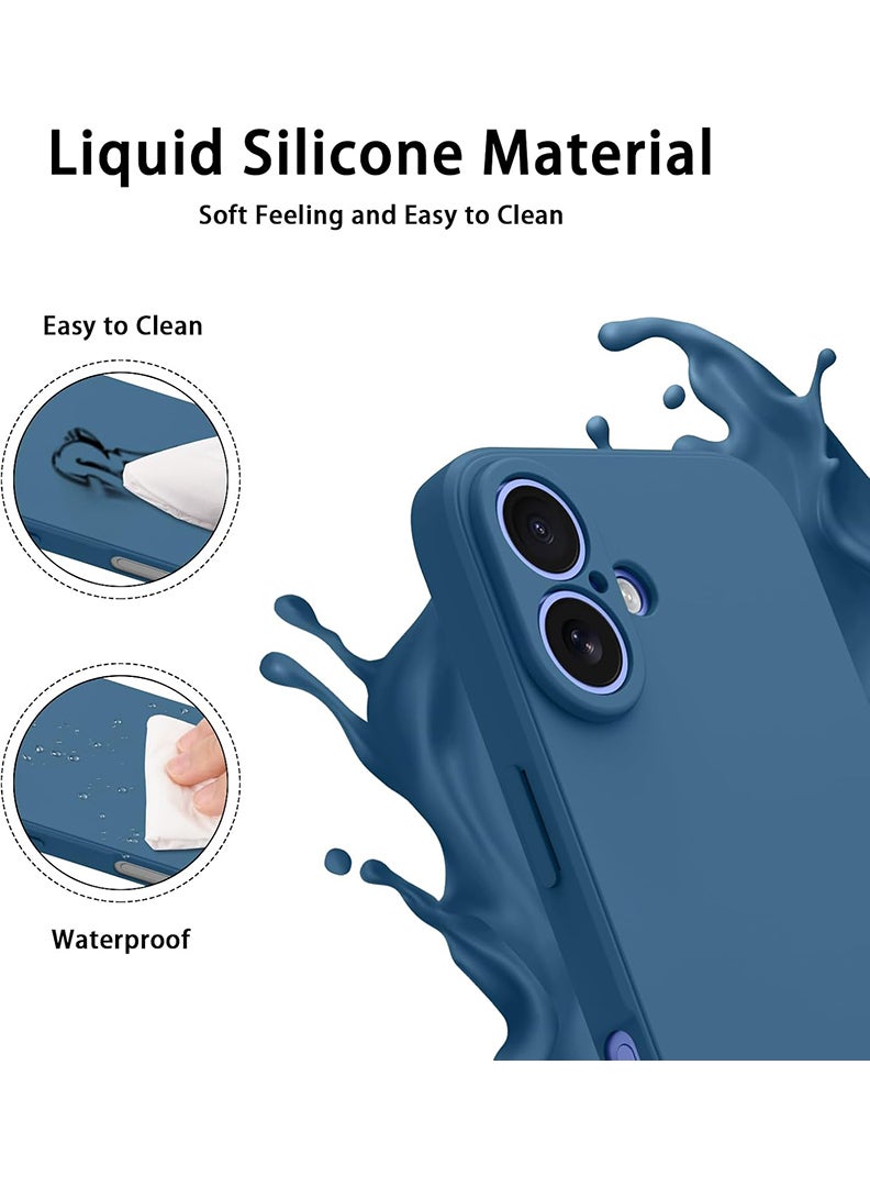 Theodor Protective Slim Fit Case Liquid Silicone Cover with Full Body Protection Anti-Scratch Shockproof Case For Apple iPhone 17 (Blue) cute psycho - Image 4