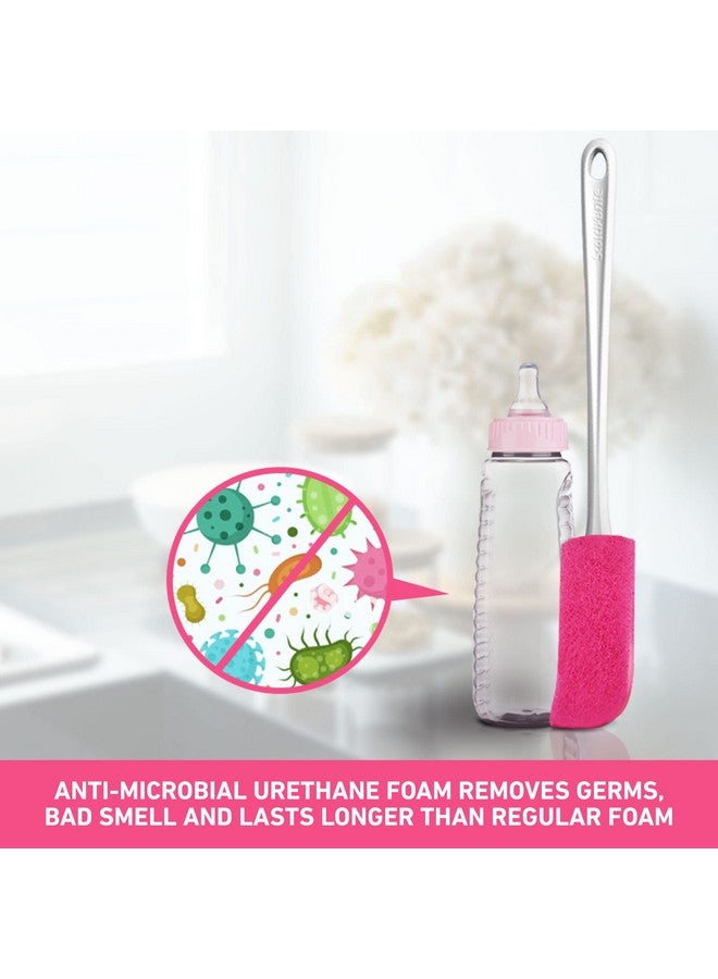 Scotch  Plastic Bottle Cleaner Brush (Pink And White,Pack Of 1) - Image 4