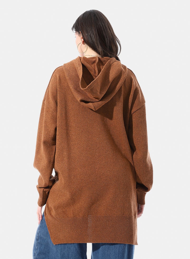 Andora Loose Fit Pullover With Chest Pattern - Image 3