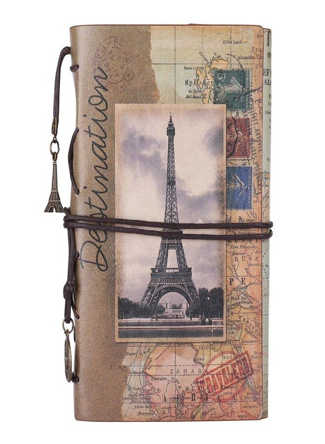 2heet Vintage Refillable Traveler Journal A6 - Premium PU Leather Travel Diary with 180 Blank Pages, Zipper Pocket & Card Slots - Sketchbook, Memory Travel Notebook & Planner Gift - Image 1