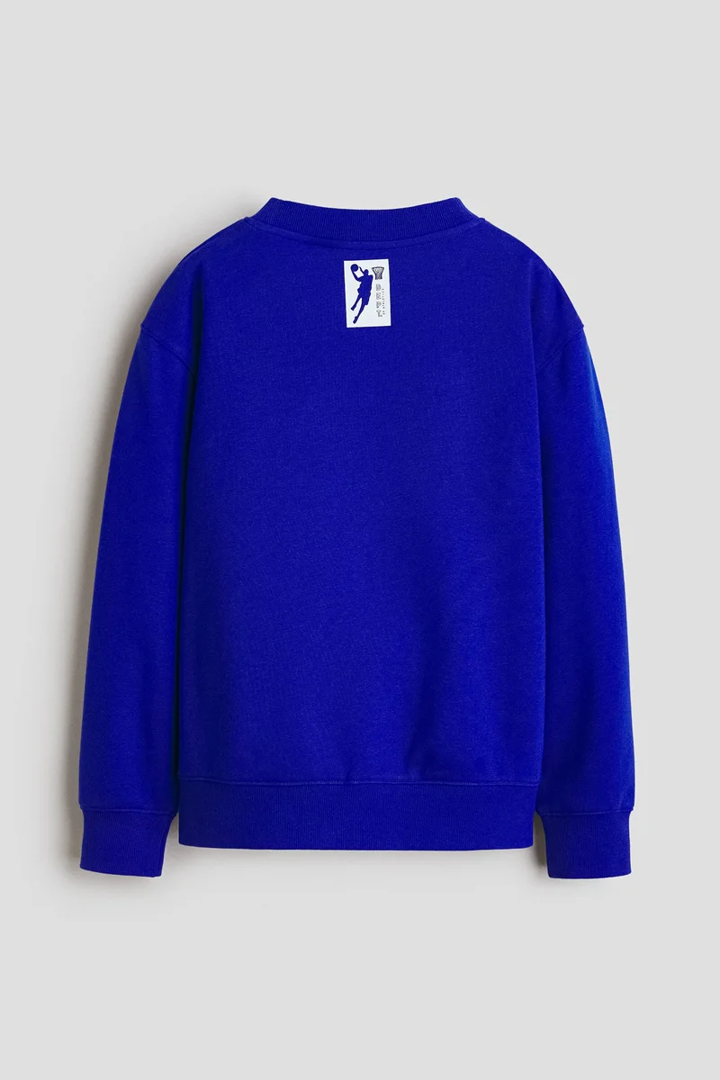 H&M Motif-detail brushed-inside sweatshirt