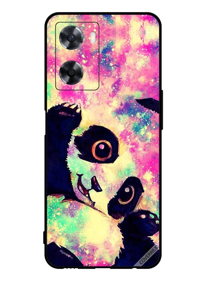 Covernex Protective Case Cover For Oppo A77 4G Panda Paint Art - Image 1