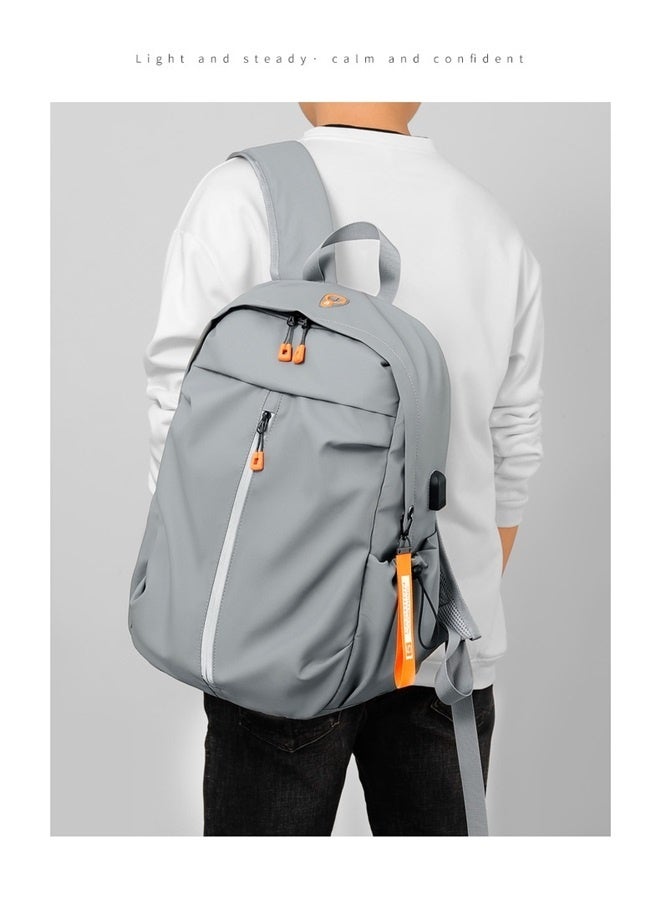 Laptop Backpack for Women Men Gym Work Backpack Casual Daypack Backpacks Small Travel Backpack for Traveling on Airplane Lightweight College Teacher Backpacks for Women Grey - Image 2