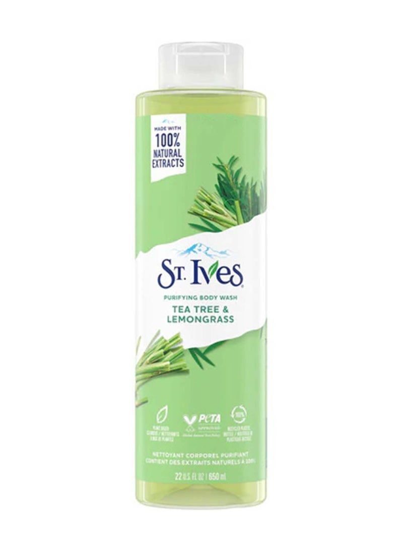 ST. Ives Purifying body wash tea tree & lemongras 650 ml