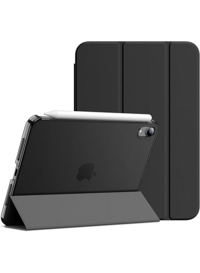Jetech Case For Ipad Mini A17 Pro 2024 Model 7Th Generation Mini 6 2021 Model 6Th Generation Slim Stand Hard Back Shell Smart Cover With Auto Wake Sleep Black - Image 1