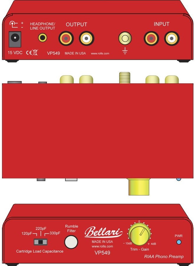 rolls Phono Preamplifier (VP549) - Image 4