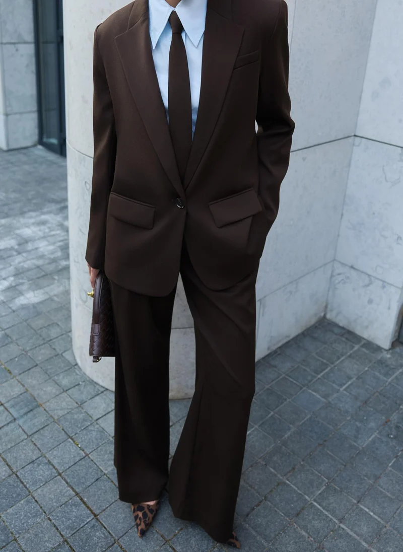 Lichi Straight single-breasted jacket