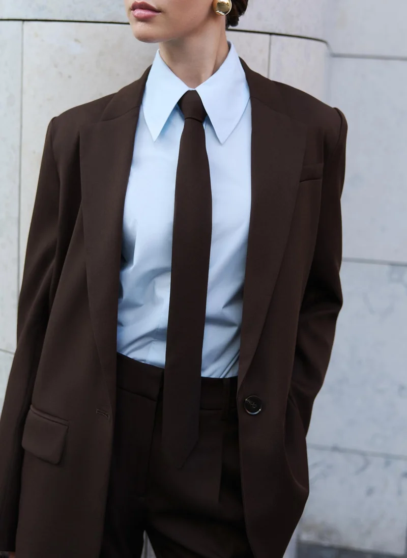 Lichi Straight single-breasted jacket