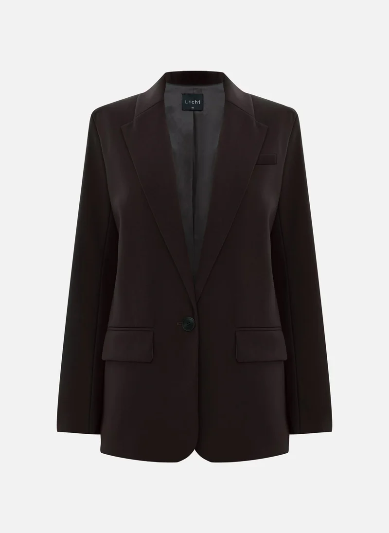 Lichi Straight single-breasted jacket