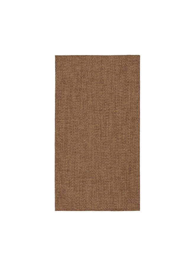 Zaboon Rug Flatwoven, In/Outdoor, Medium Brown, 80X150 Cm - Image 1