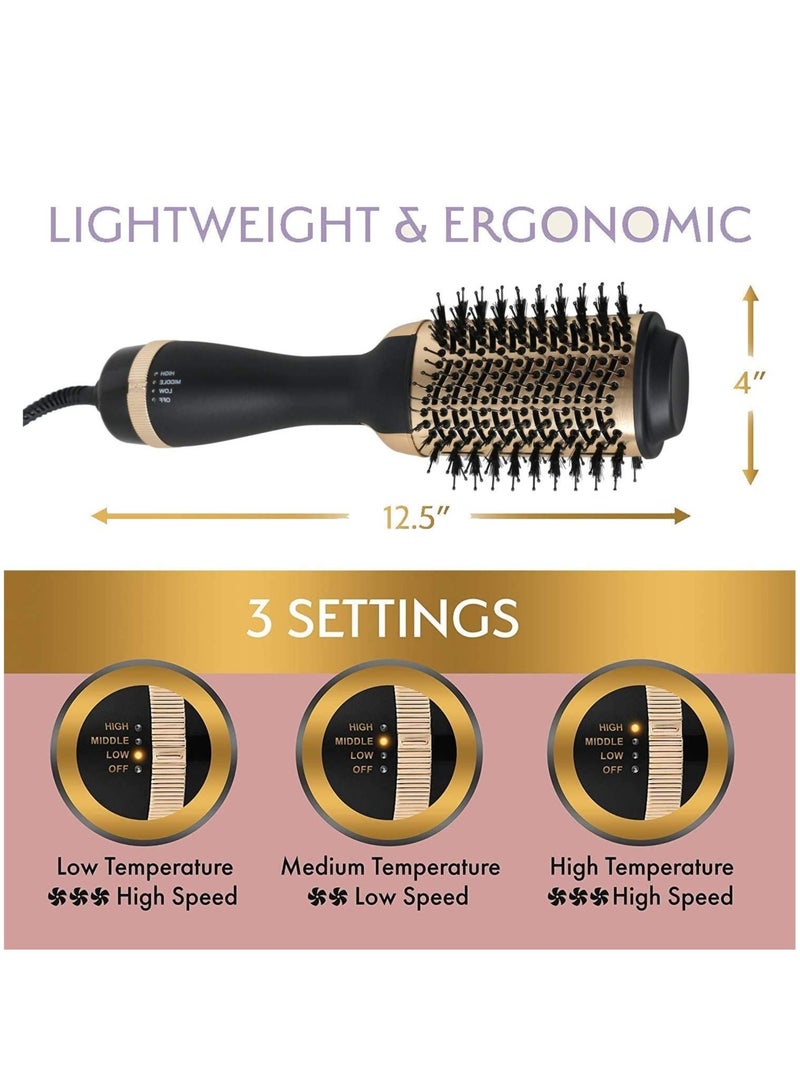 general Hair Dryer Brush Blow Dryer Brush in One, Hair Dryer and Styler Volumizer Professional 4 in 1 Hot Air Brush, Negative Ion Anti-Frizz Blowout Hair Dryer Brush for Drying, Straightening, Curling, Salon - Image 3