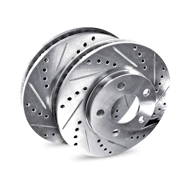 R1 Concepts Rear Brake Rotors For 20102015 MercedesBenz C250 20082012 MercedesBenz C300 Drilled Slotted Disc Brake Rotors Brakes and Rotors