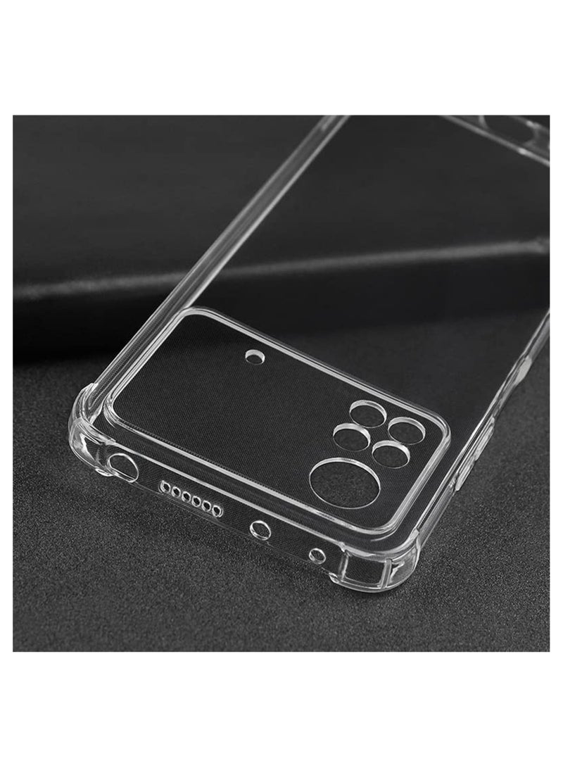 ولديك غطاء حماية خلفي من السيليكون لهاتف Xiaomi Poco X4 Pro 5G شفاف - Image 2
