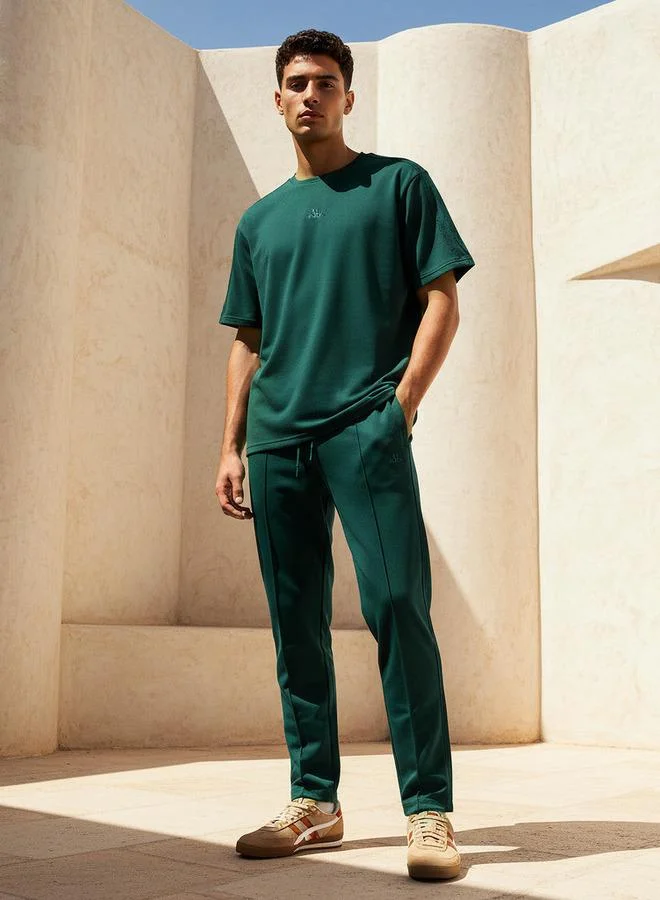 Kappa GREEN Kappa Men 2 Way Stretch Pique T shirt for Men | Best Price UAE