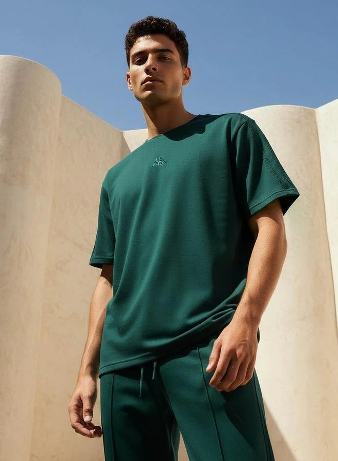 Kappa Kappa Men 2 Way Stretch Pique T shirt