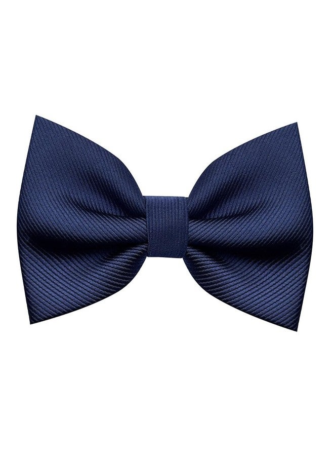 BEWDIO Navy Blue Bow Ties for Boys Pre Tied Toddler Bow Tie Adjustable Kids Baby Bowties for Wedding Party (57-01) - Image 1
