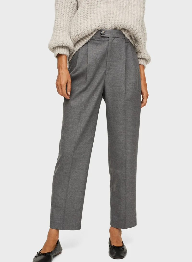 MANGO Ankle Grazer Pants