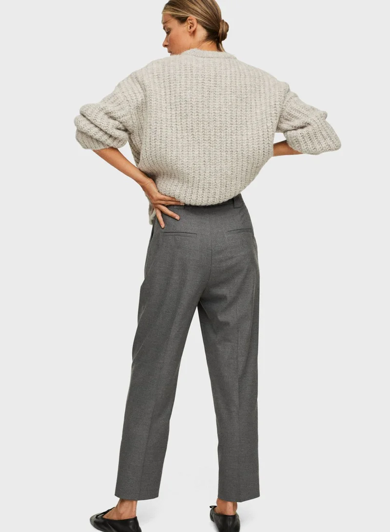 MANGO Ankle Grazer Pants