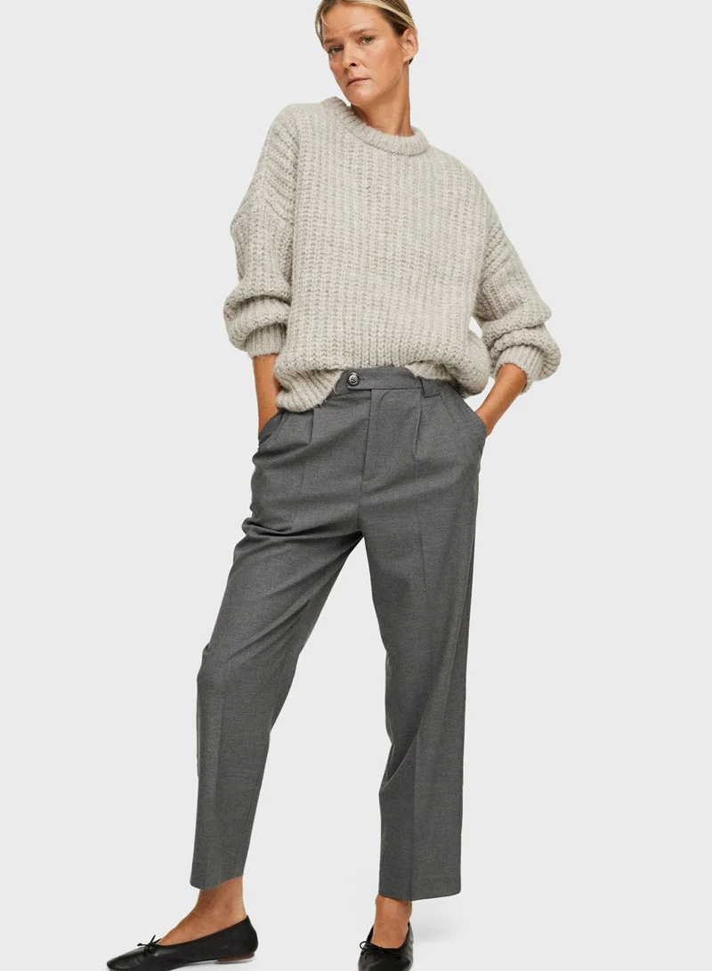 MANGO Ankle Grazer Pants