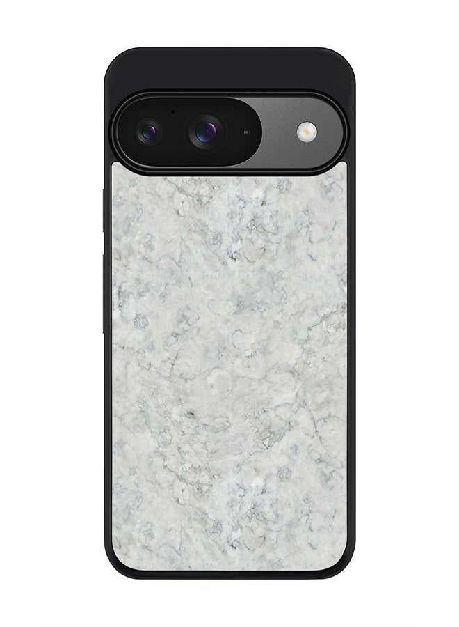 Stylizedd For Google Pixel 9 Case,Slim fit Camera Protection, Shockproof Thin Phone cover - Marble Texture White - Image 1