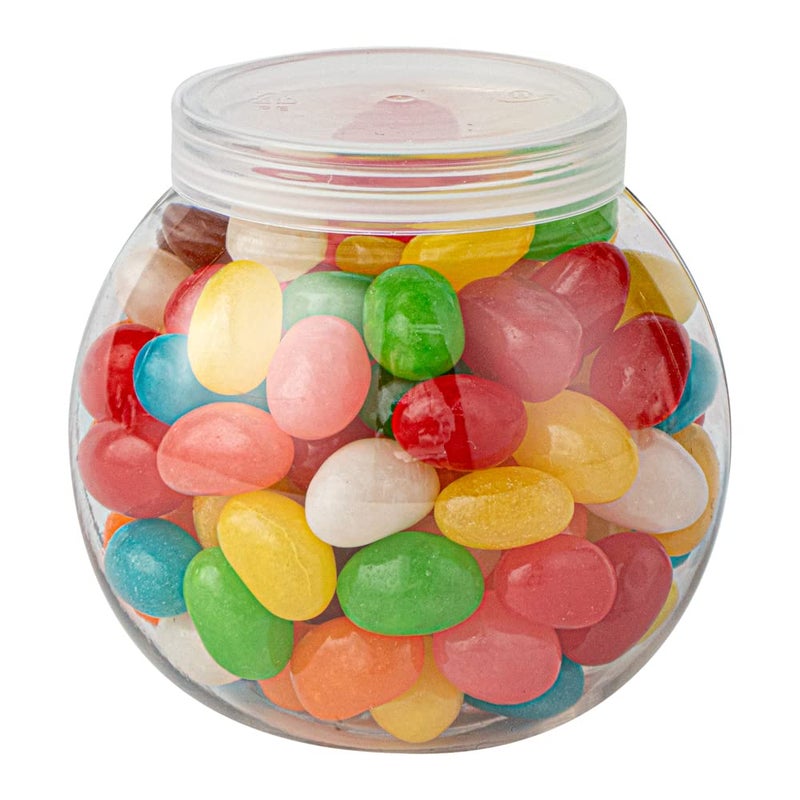 Restaurantware 3 Ounce Candy Jars 100 Disposable Small Jars  SnapOn Lids Included Bulbous Design Clear Plastic Yogurt Parfait Jars For Snacks Spices And Desserts