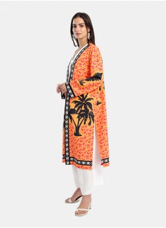 Carina Colorful Palm Printed Kimono  - Image 3